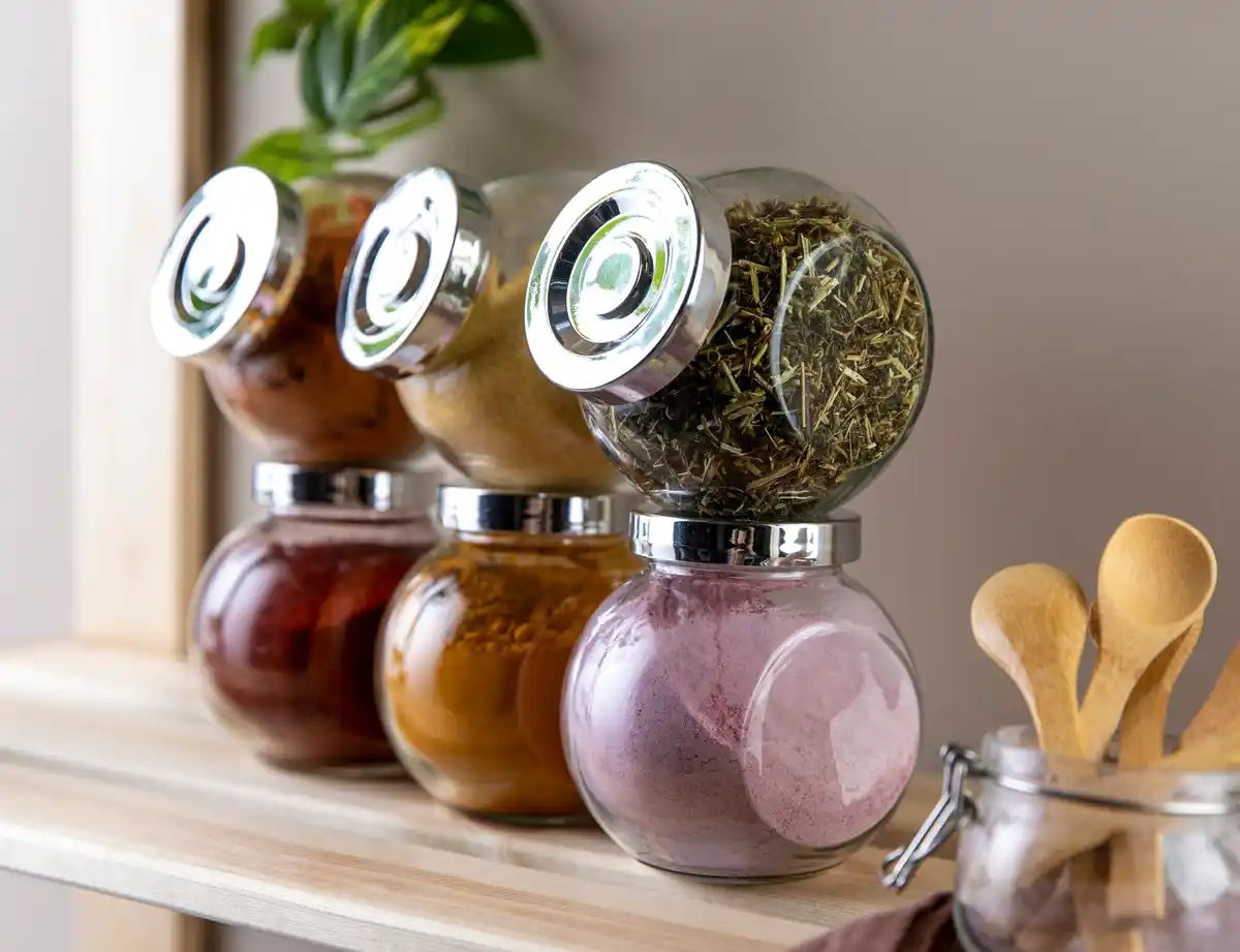 homemade spice mix jars