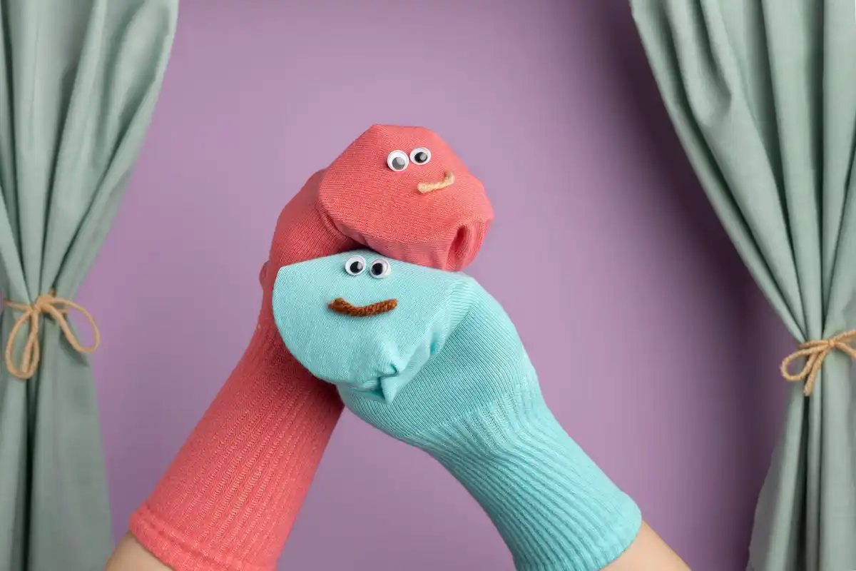 old socks used as cleaning cloth household hack
