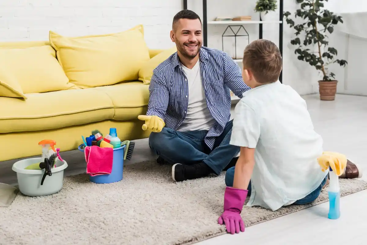 family quick cleaning routine cozy home