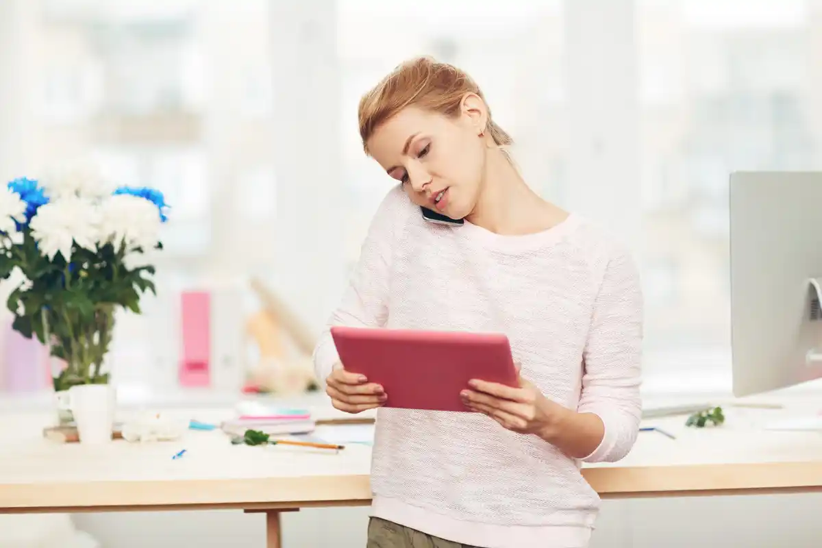 focused person working single task at desk with planner