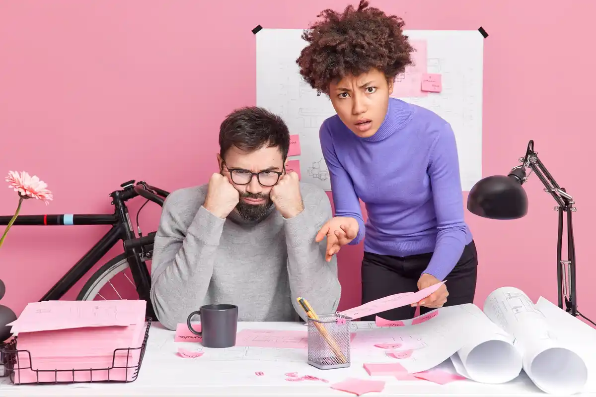 frustrated person DIY craft project failure