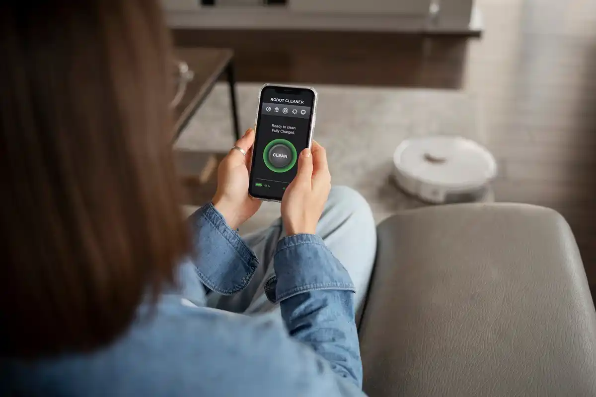 Smart thermostat and smart plug at home