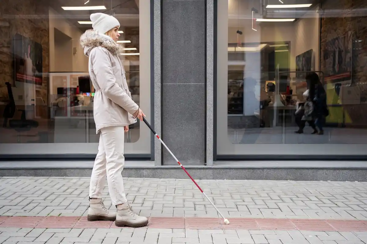 Dutch person cleaning floor carefully