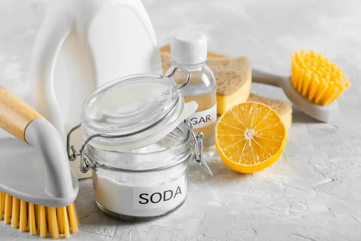 clean bathroom cleaning vinegar baking soda