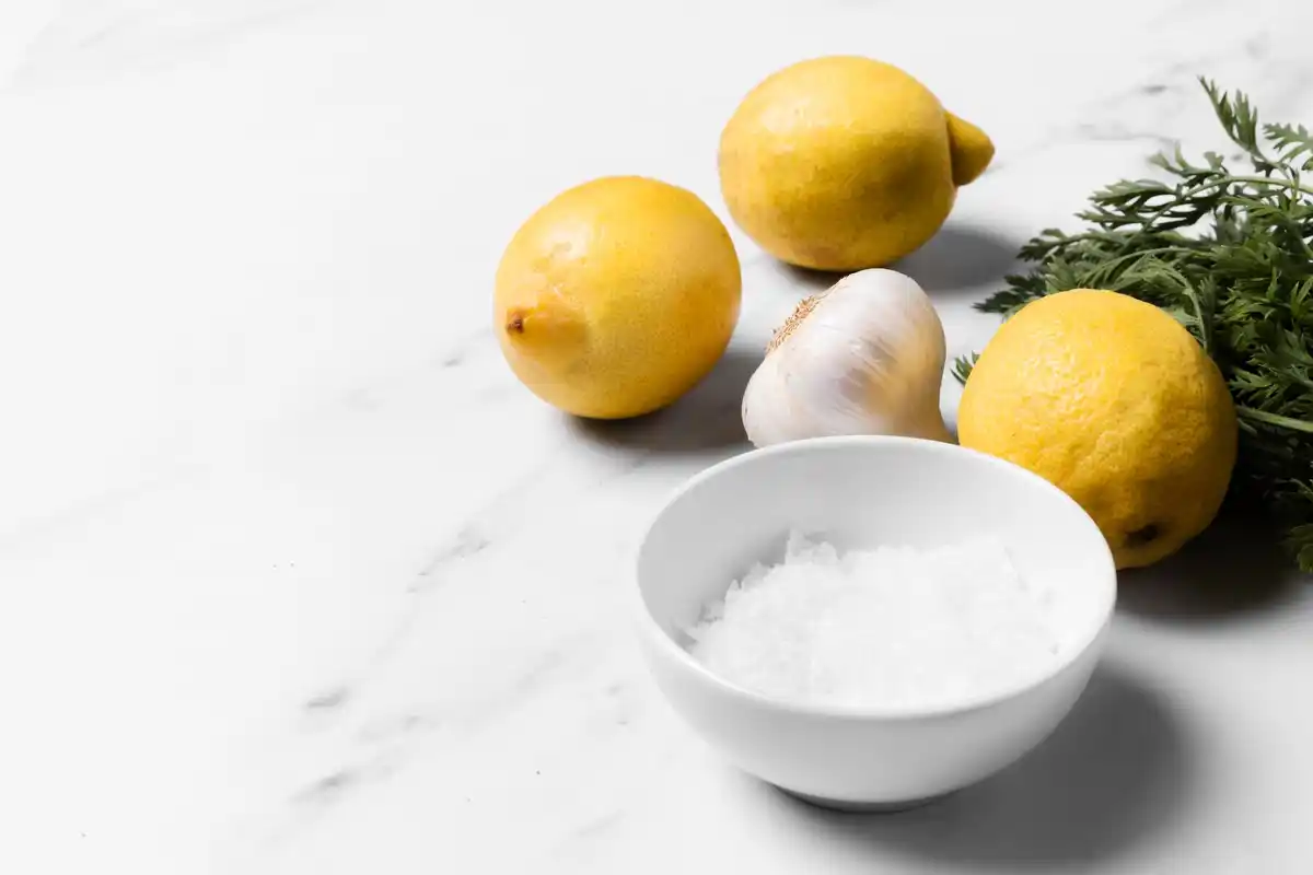 lemon and salt natural cleaning