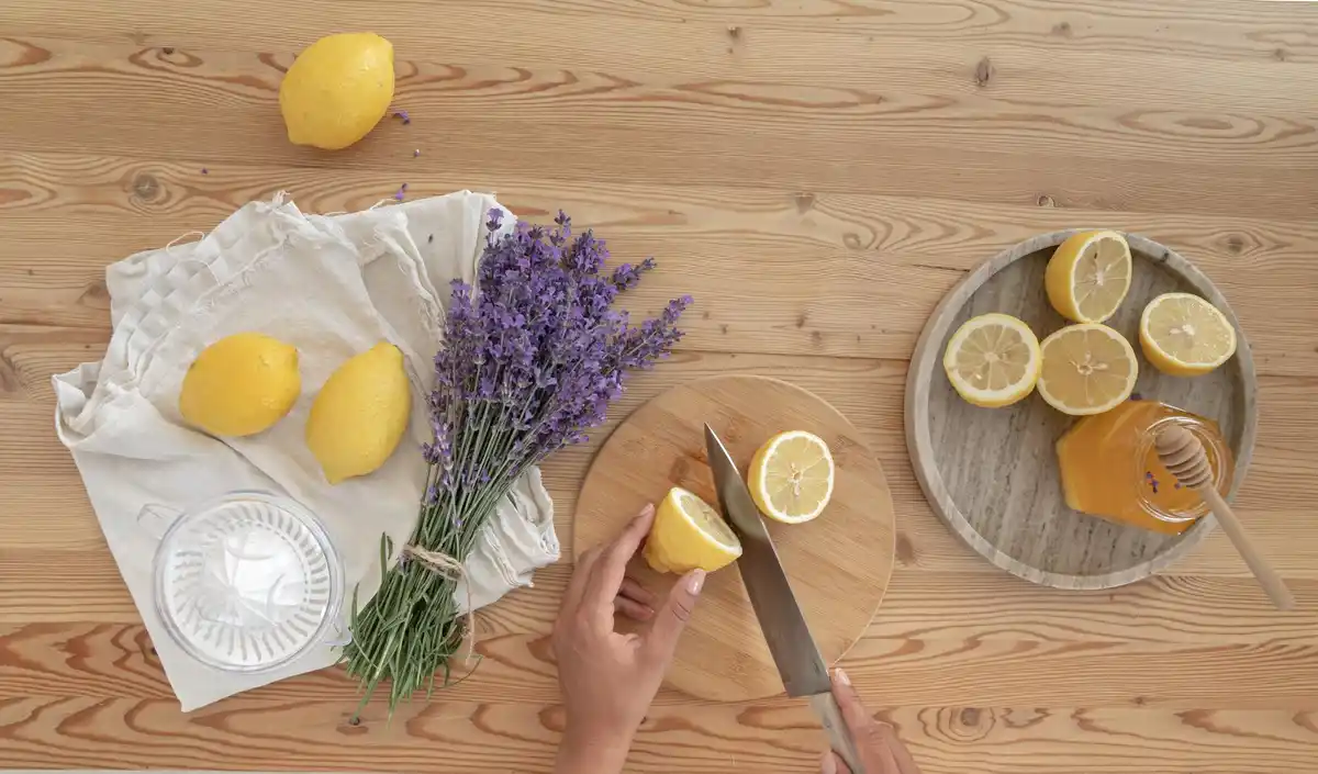 natural lemon kitchen cleaning