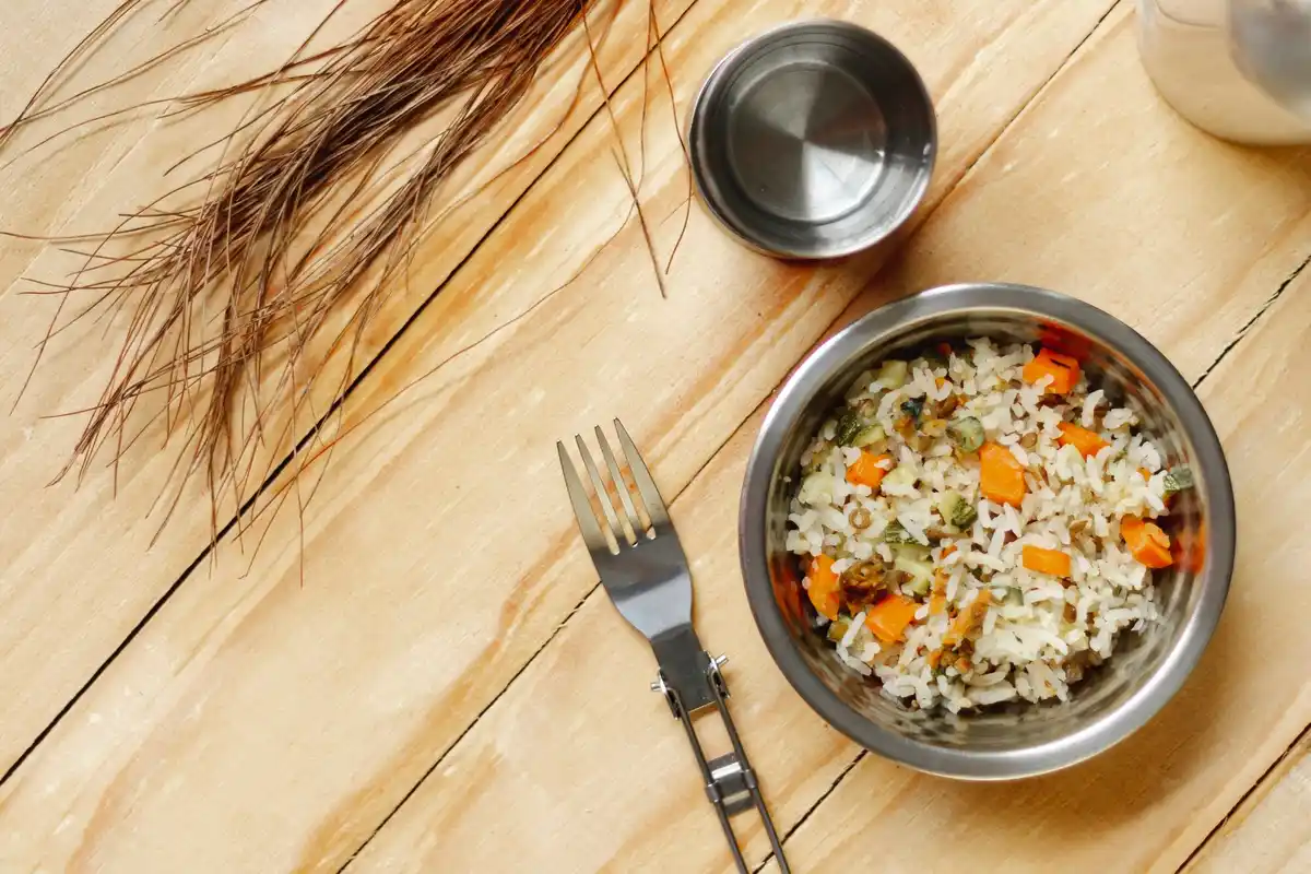 fried rice leftovers meal