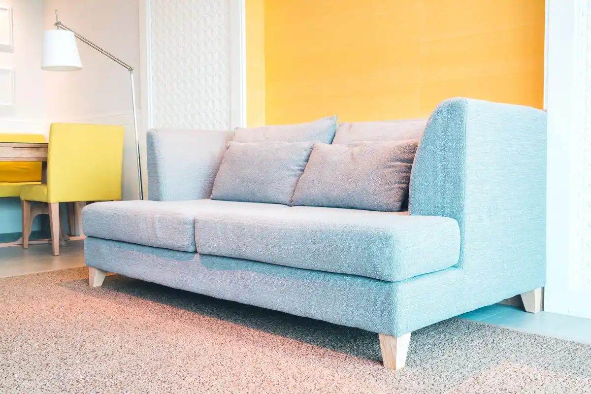 clean modern living room couch