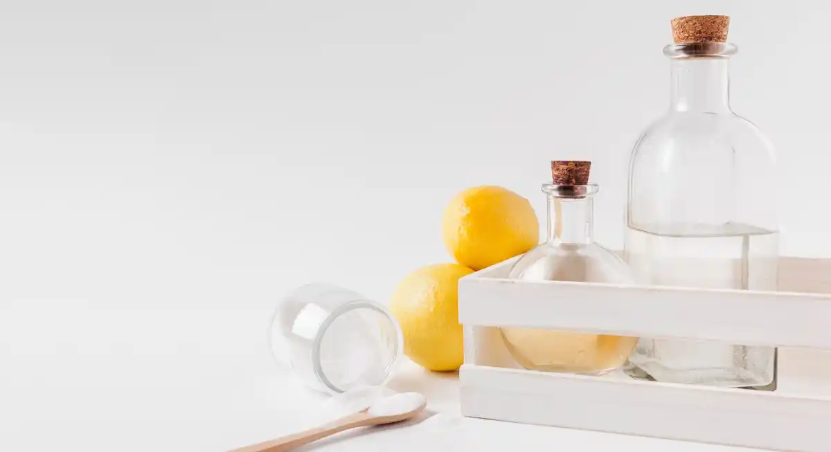 natural eco friendly kitchen cleaning lemon baking soda