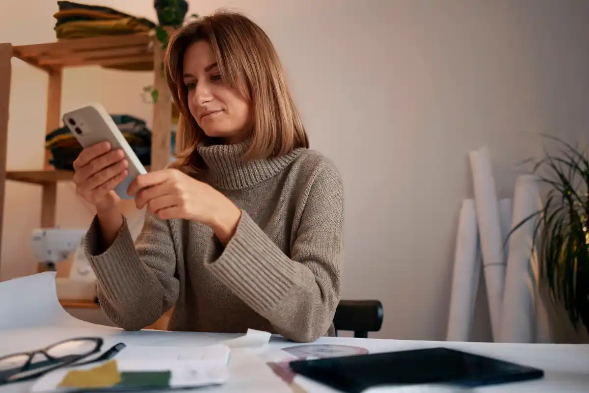 smartphone distraction notifications working at office