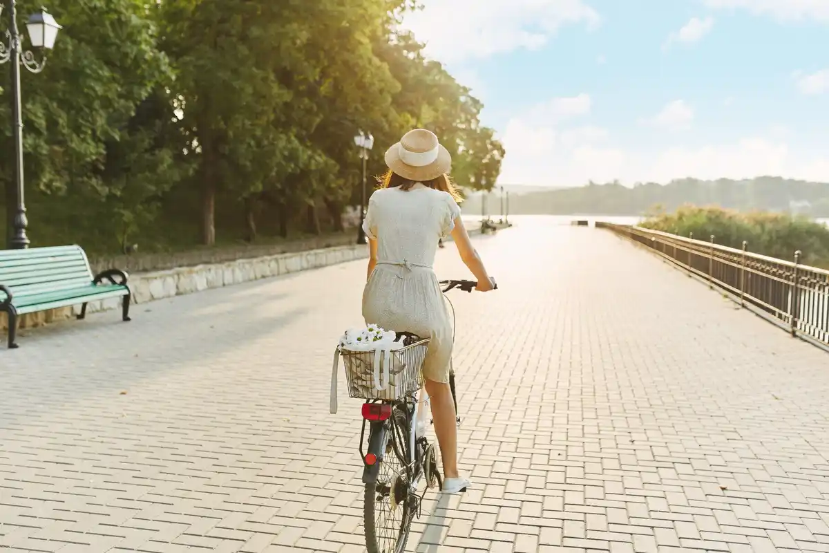relaxed vacation nature netherlands bicycle travel