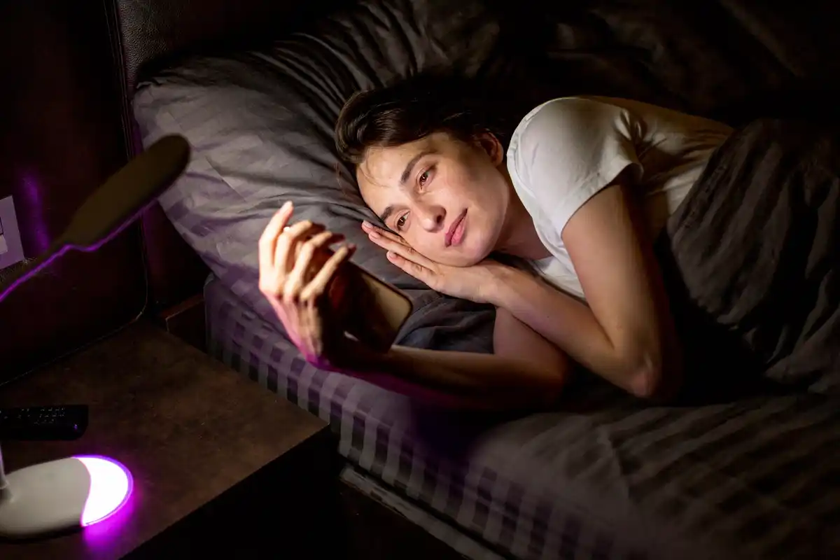 sleeping person cozy bed night