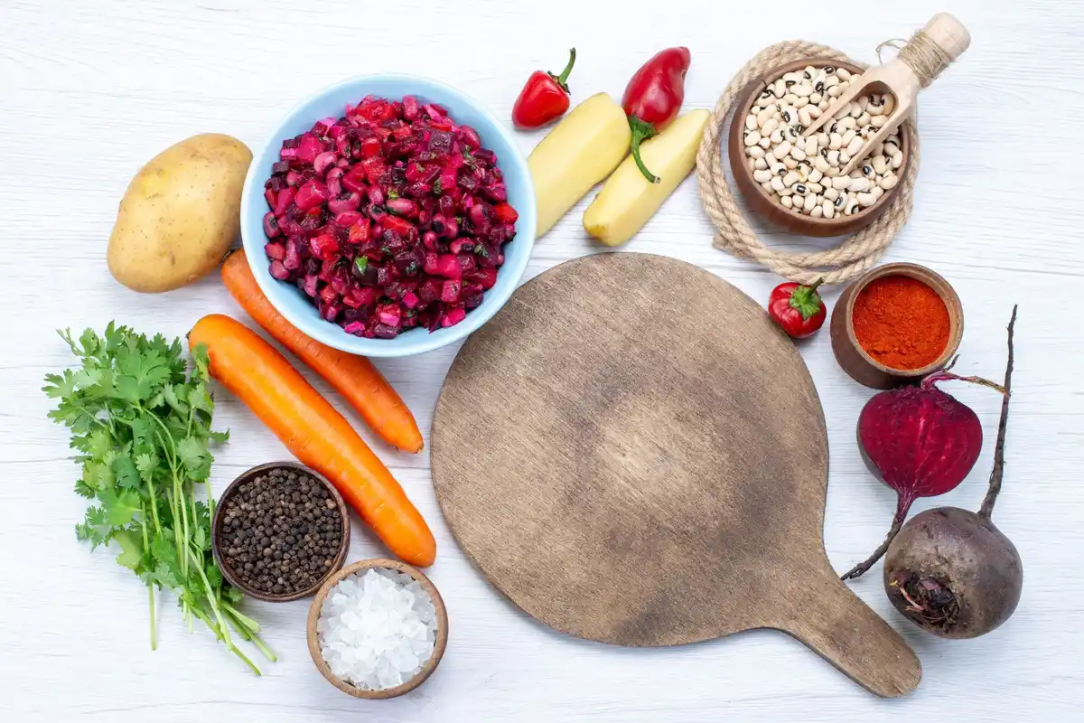 kitchen ingredients prep bowls