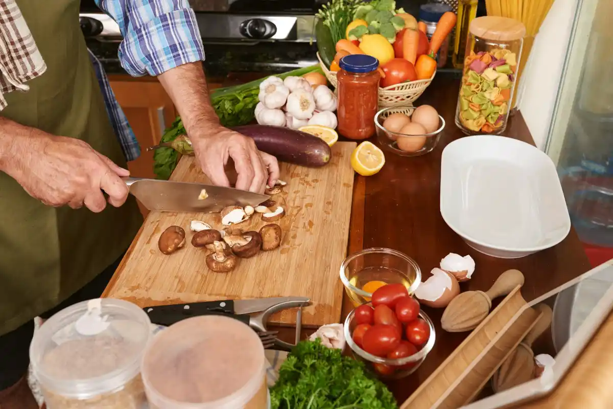 Dutch kitchen clean cooking preparation