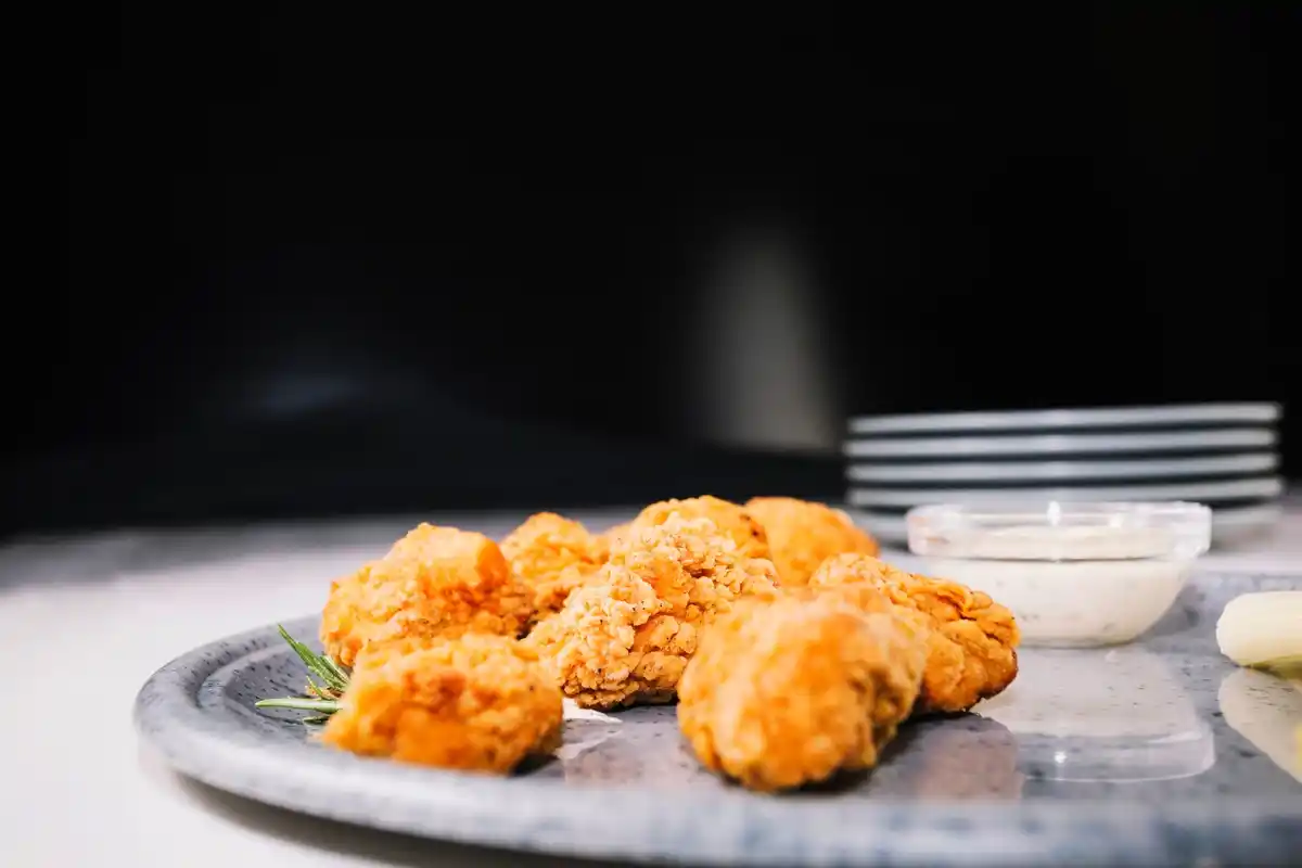 crispy golden fried chicken close-up