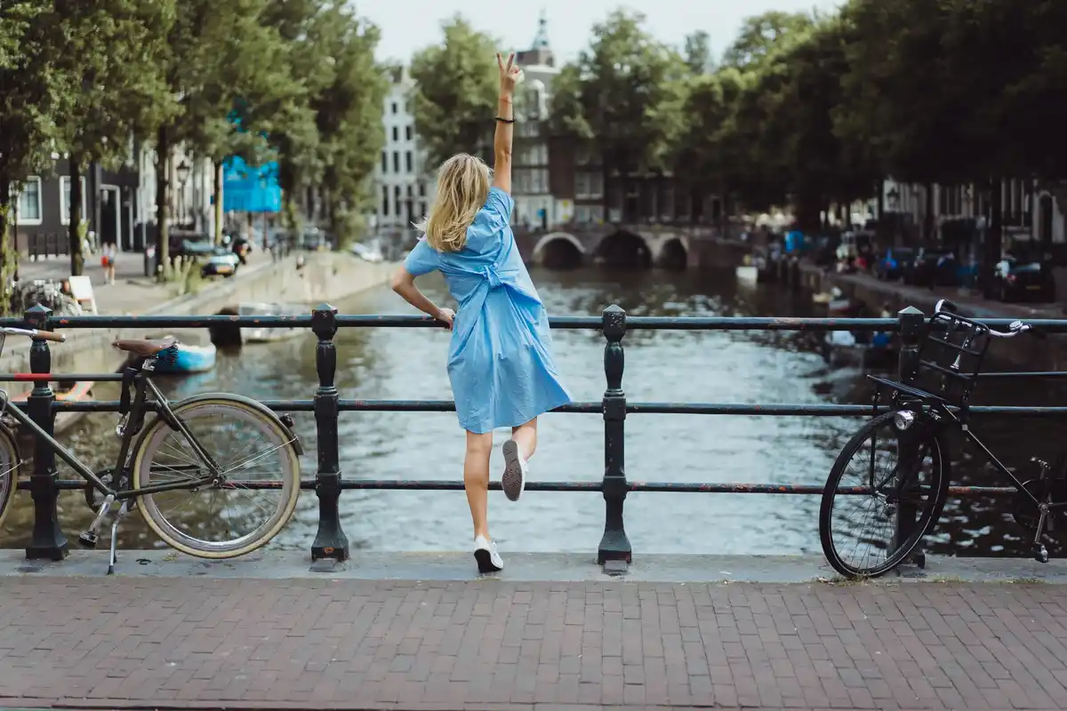wandelen in park of fietsen amsterdam gezond leven