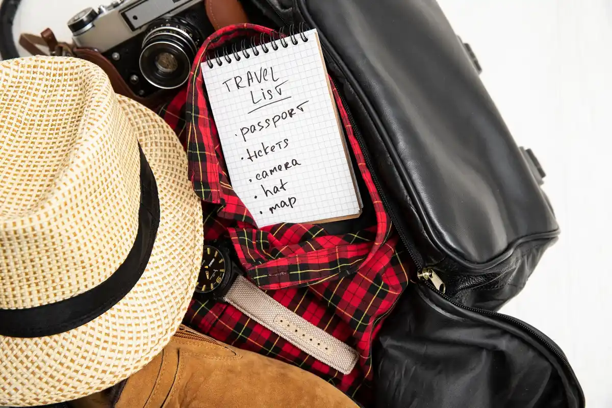 organized travel packing checklist suitcase tips