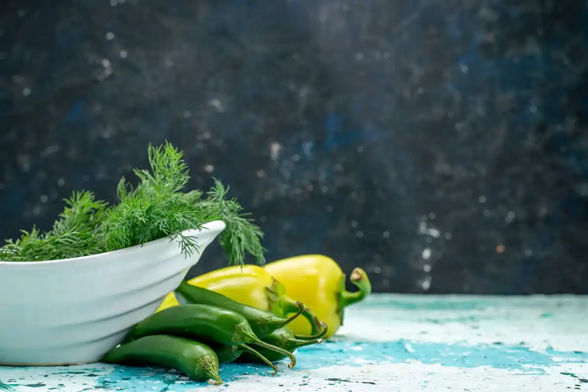 fresh green vegetables ice bath kitchen