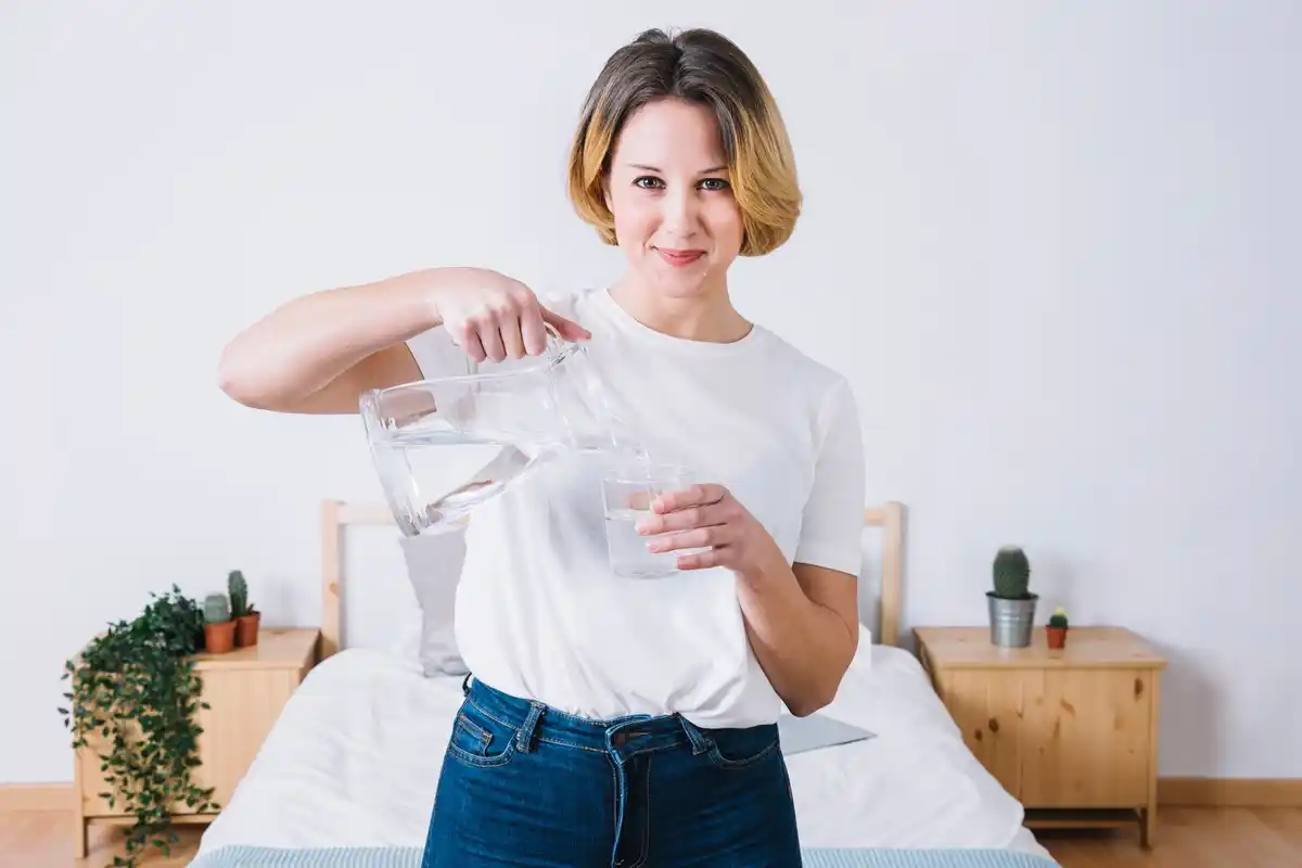 glass of water morning routine