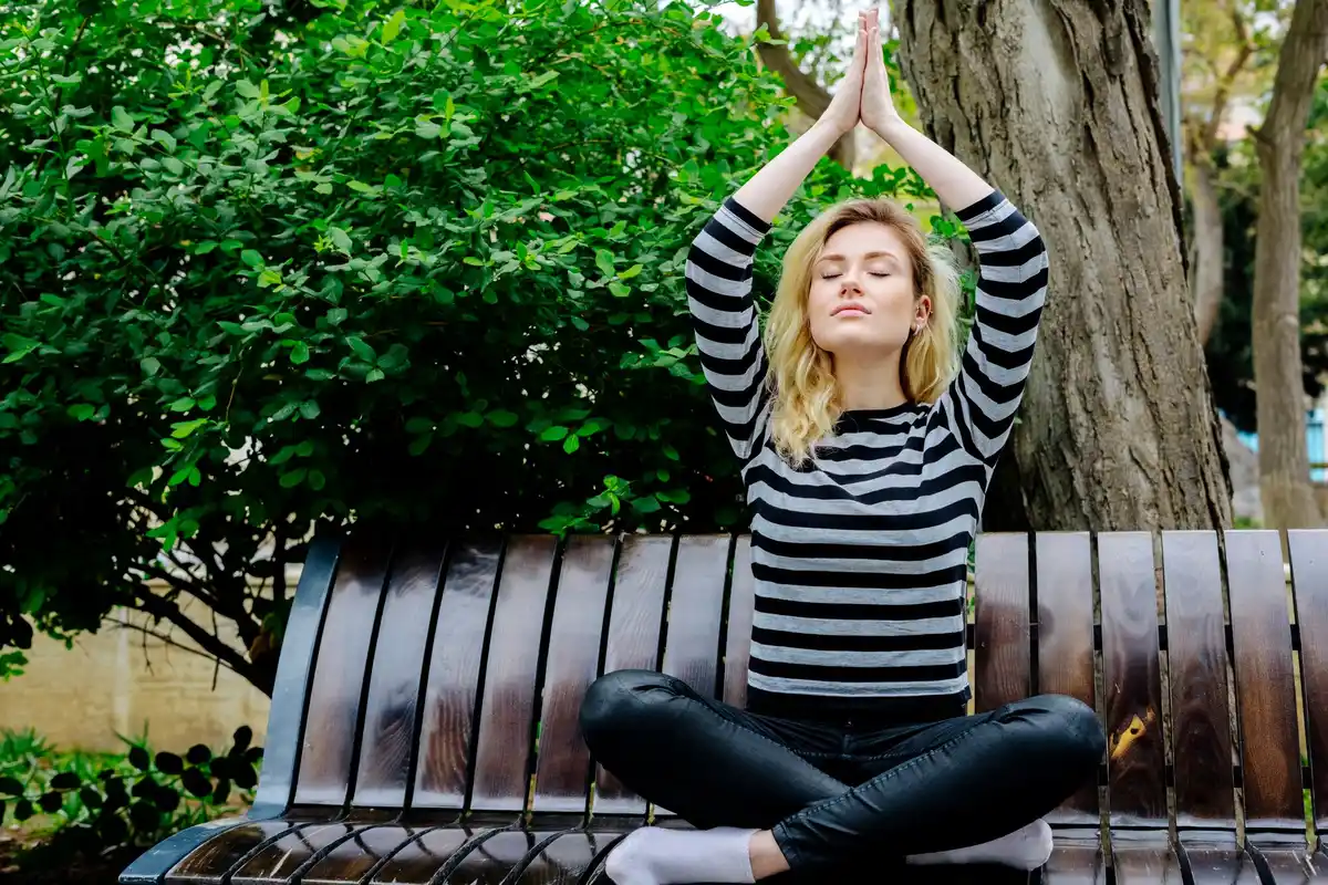 deep breathing energy boost outdoors