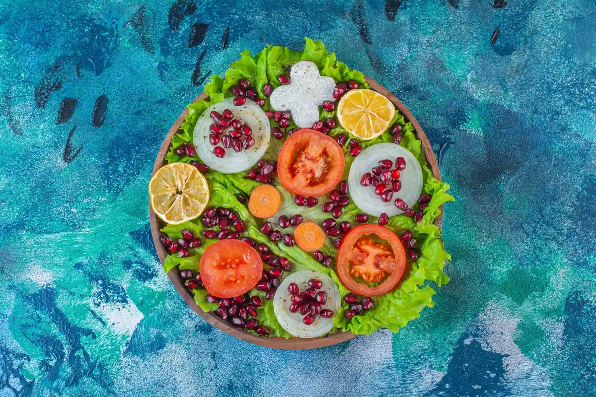 colorful healthy salad fresh vegetables