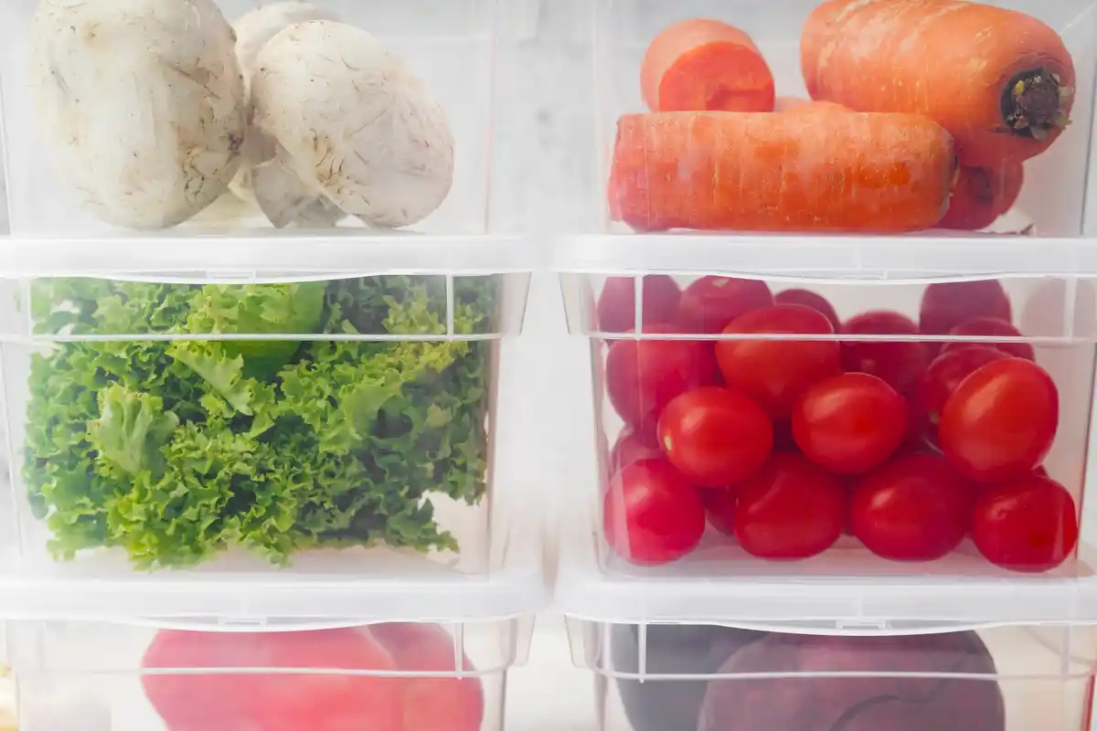fresh vegetables in fridge drawer netherlands