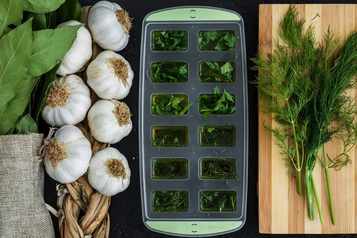 fresh herbs storage kitchen