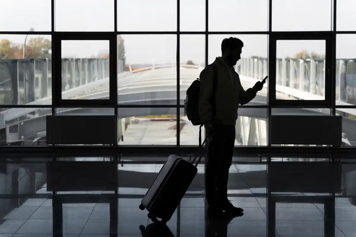 smart travel hacks unrecognizable traveler luggage airport