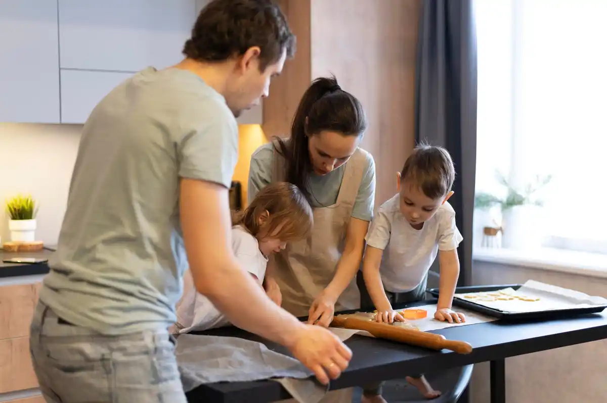 organized family morning routine