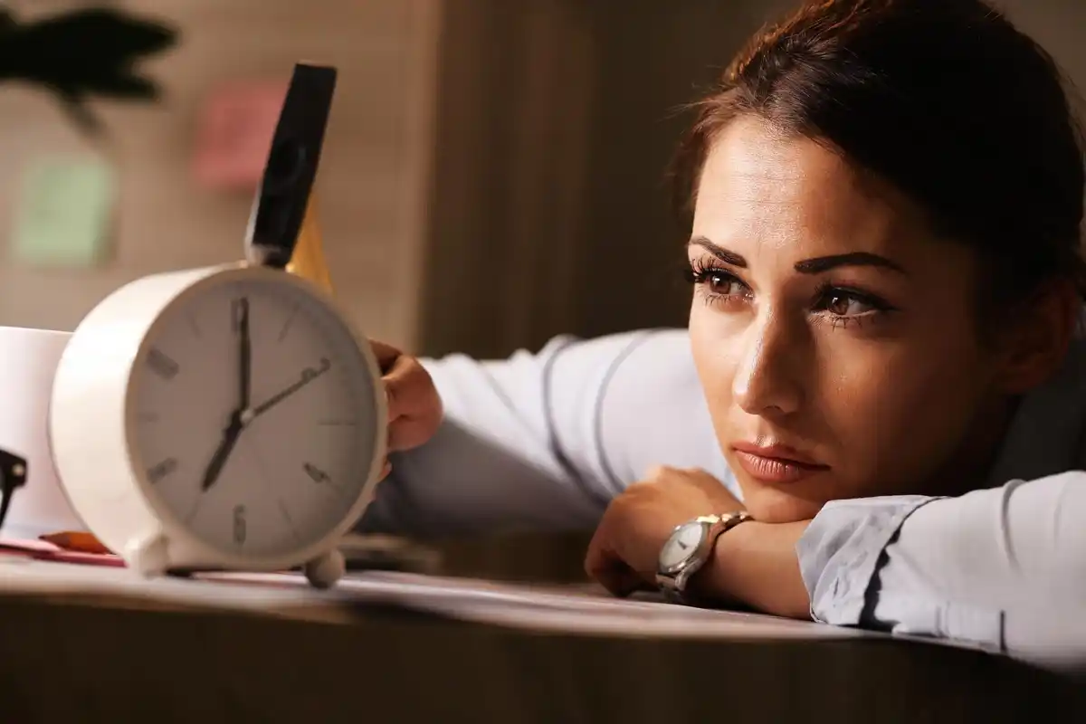 person declining meeting time management productivity
