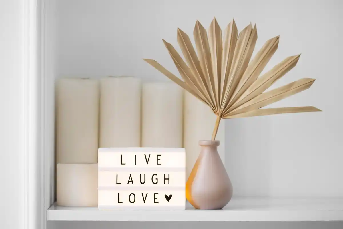 organized tidy living room minimalism