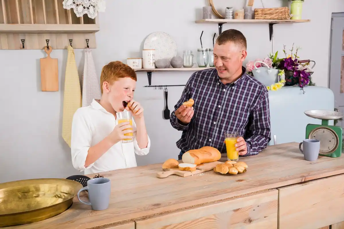 dutch family morning routine breakfast preparation