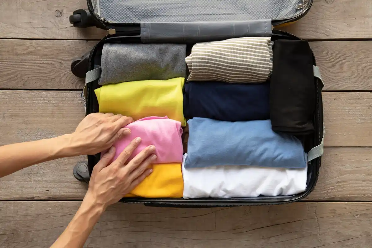 vacuum packing cubes travel suitcase