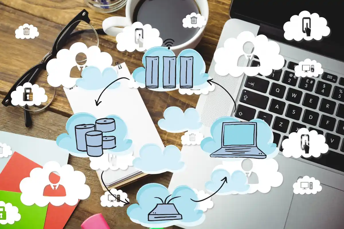 cloud backup files computer laptop