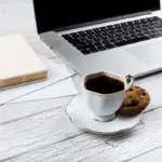 time blocking productivity working focused Dutch coffee laptop