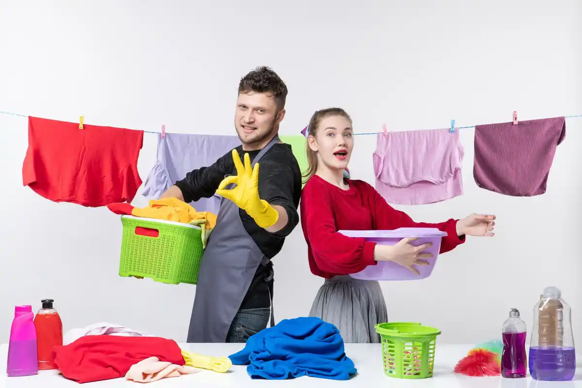 family doing chores competition