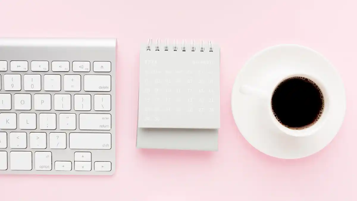 time blocking calendar coffee productivity