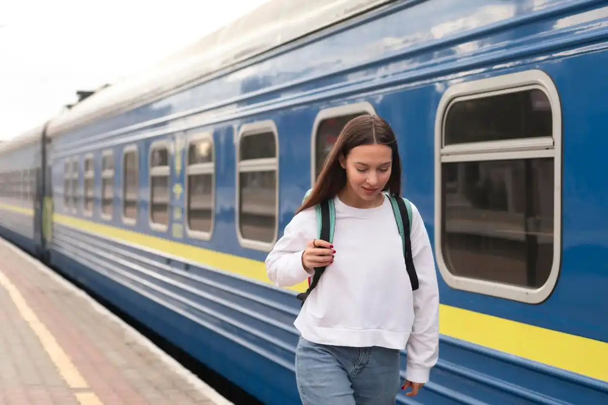 Dutch traveler using offline maps on smartphone, scenic Dutch train ride, local travel hacks Netherlands