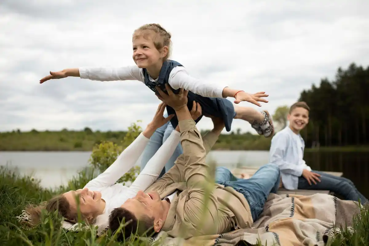 happy family moments daily life Netherlands