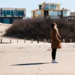 Dutch cozy beach town autumn vacation