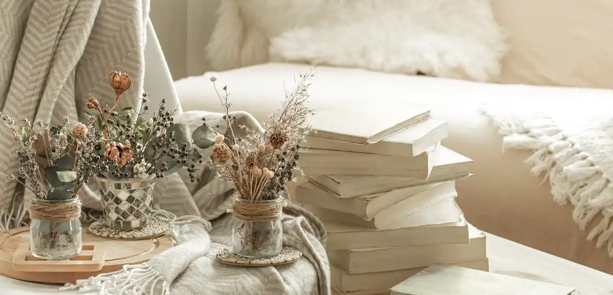 clutter free Dutch home cozy organized living room