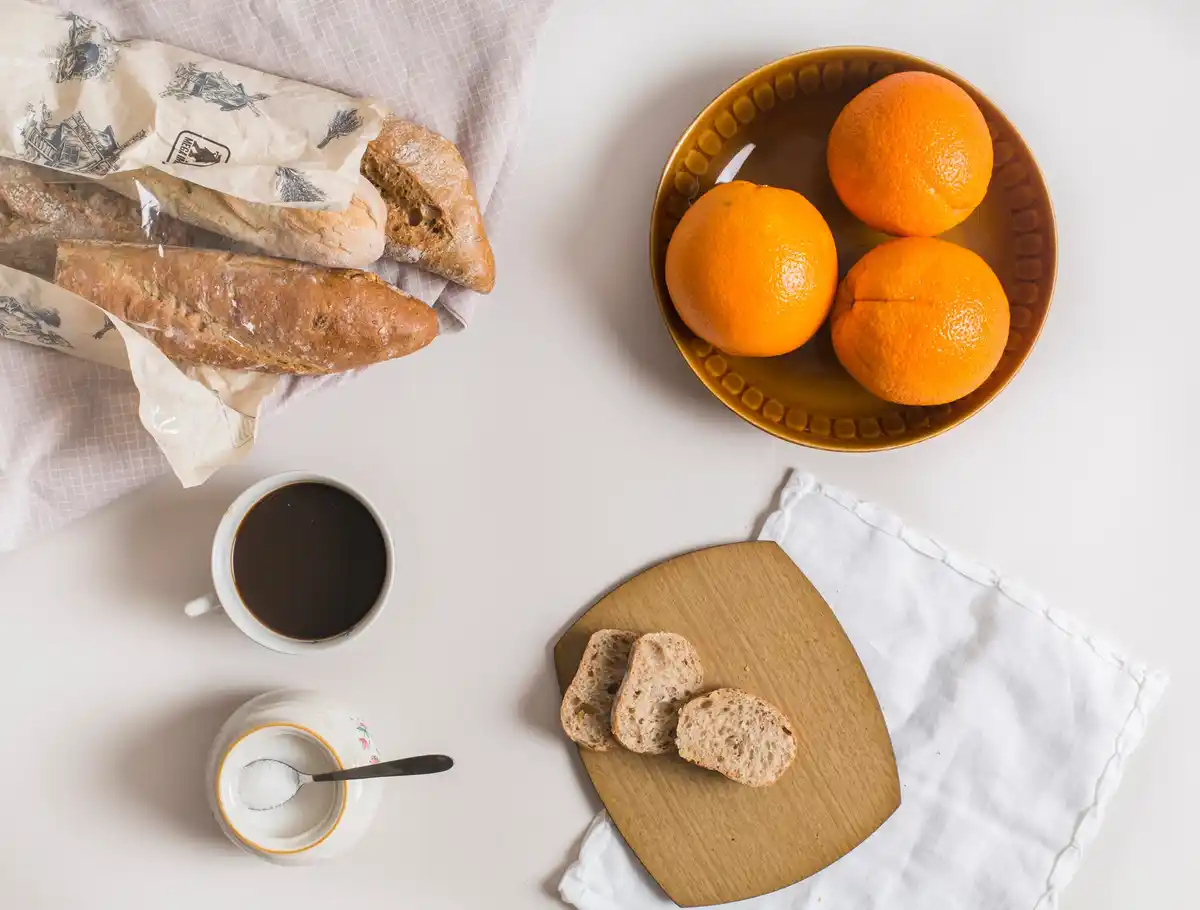 Dutch morning routine laid out clothes and lunch