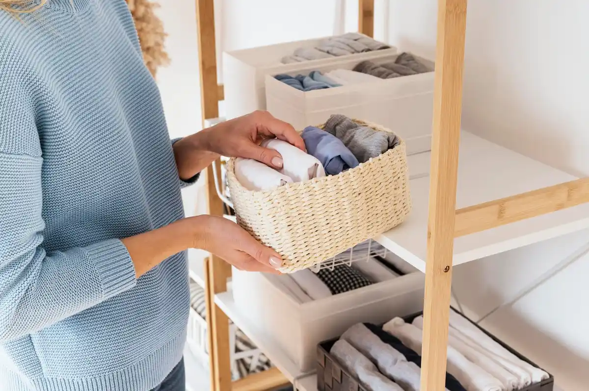 small apartment organized storage solutions