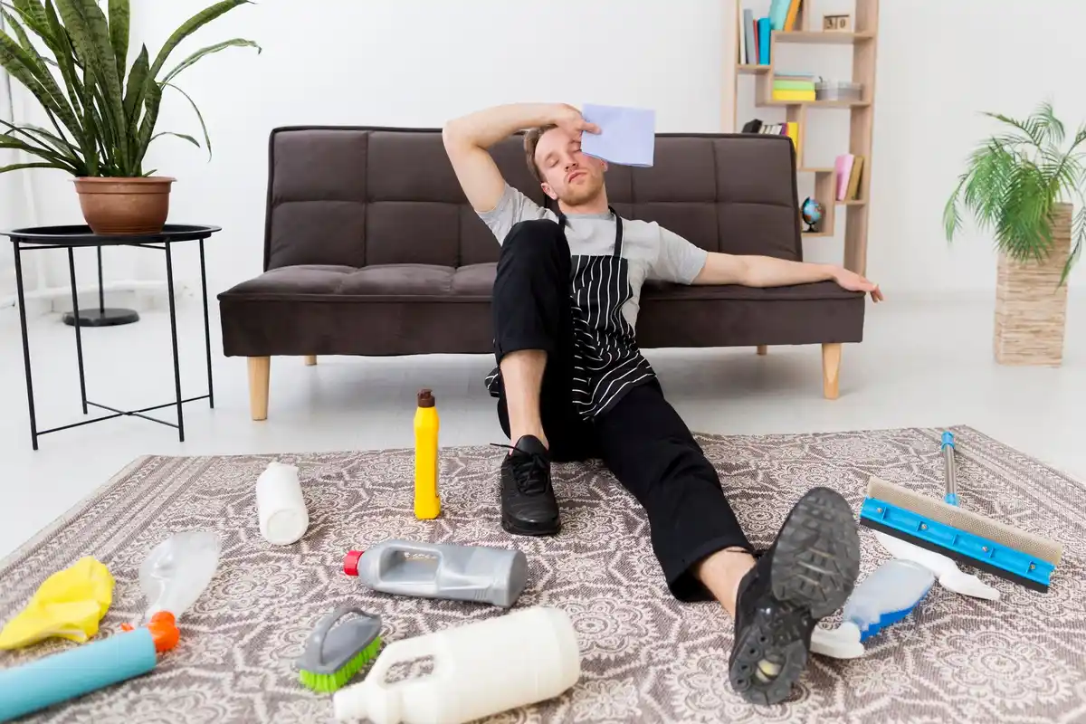 quick tidy home living room mess