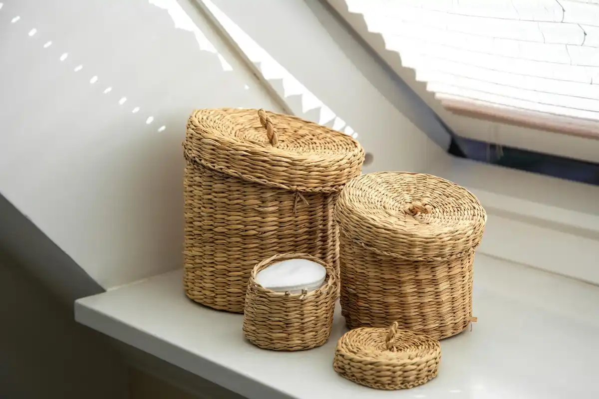 basket storage home declutter organized