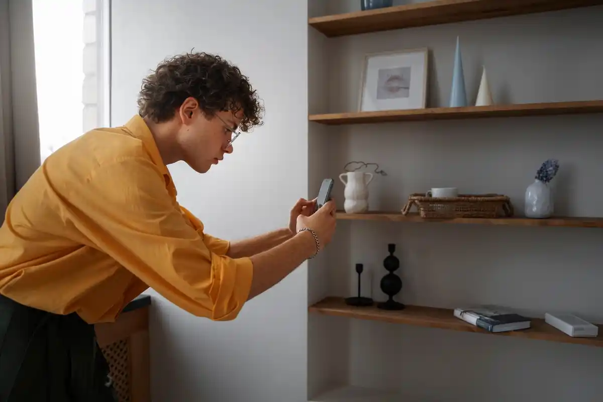 Dutch minimalist home decluttering organized shelves