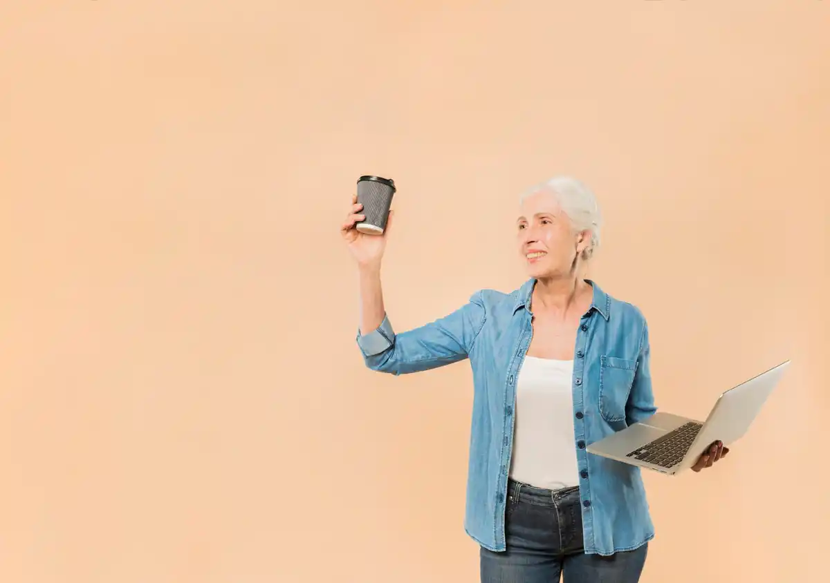 elderly person using smartphone tech help tips