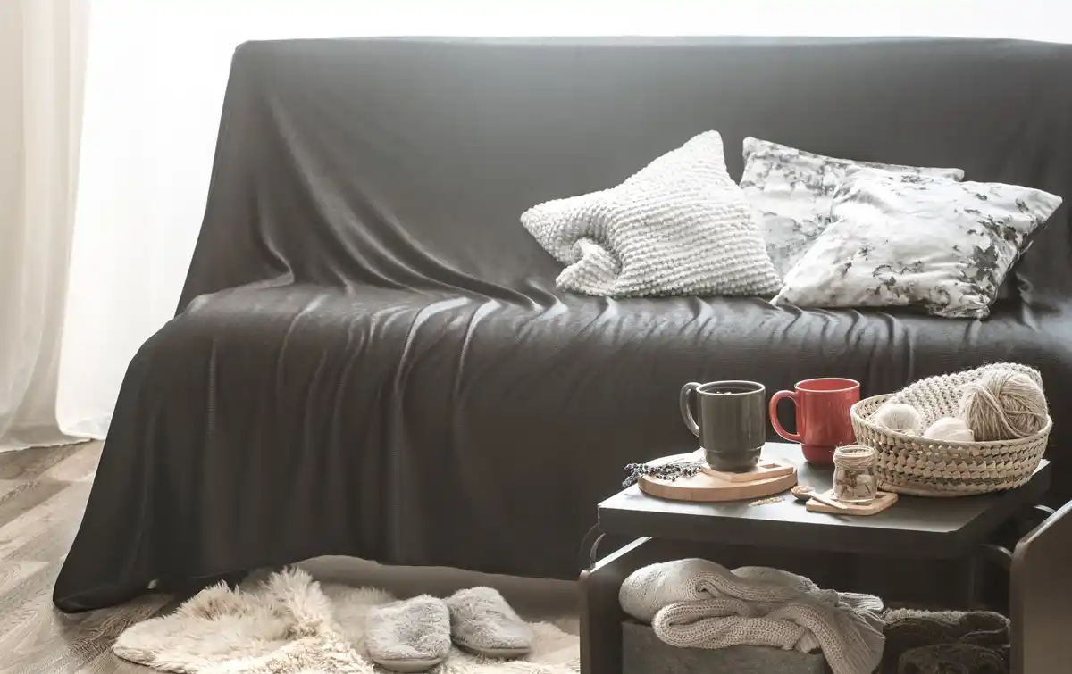 small tidy minimalist living room