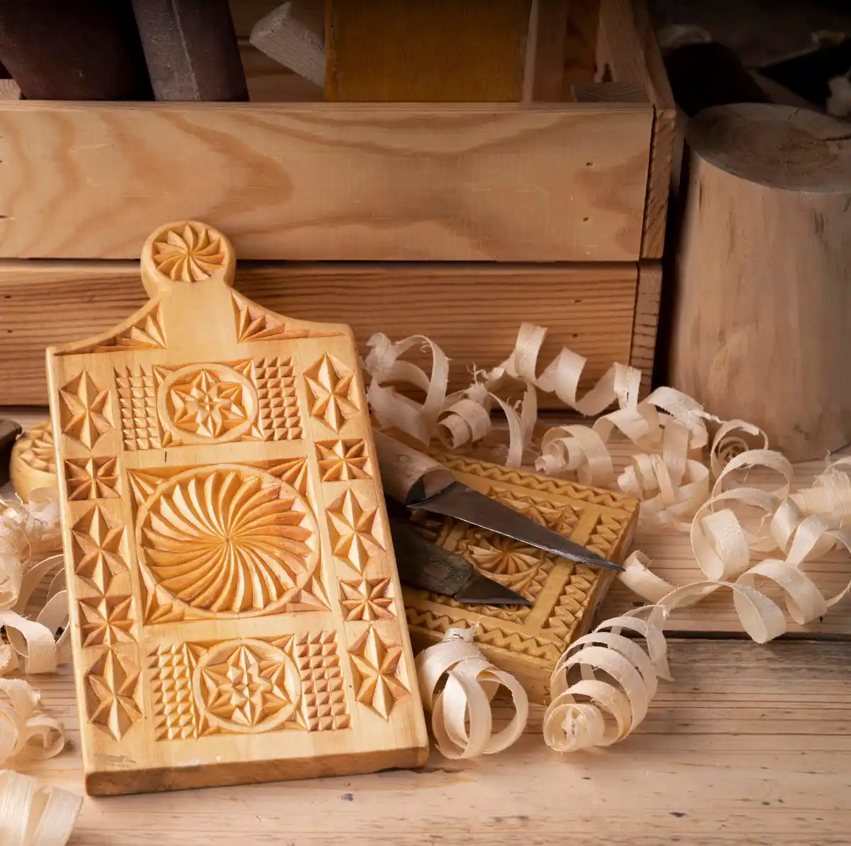 woodworking crafting finishing details close-up