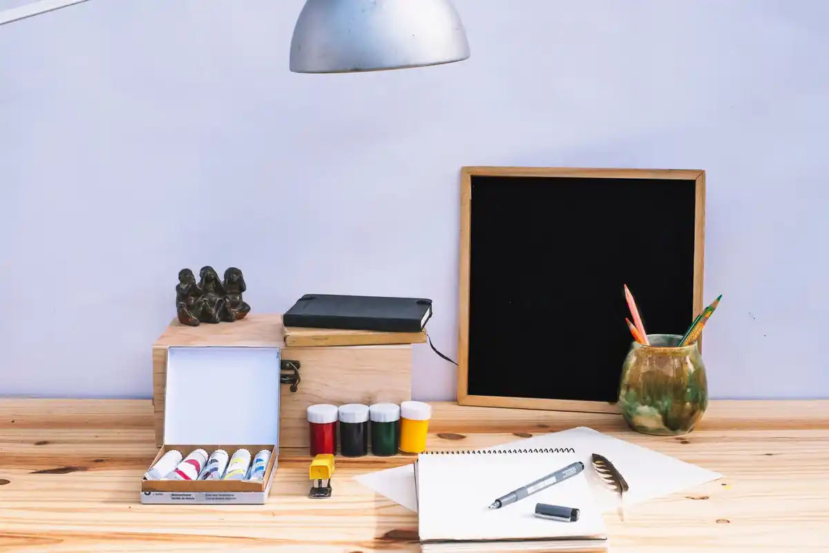 Dutch creative hobby workspace cozy corner